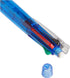 Zebra Clip-On Multifunctional Pen, Clear Blue Barrel (B4SA1-BL)