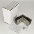 90 Degree Sleeve Over Shower Glass Clamp, Right Angle Connector for Bathroom or Showroom Glass Shower Door