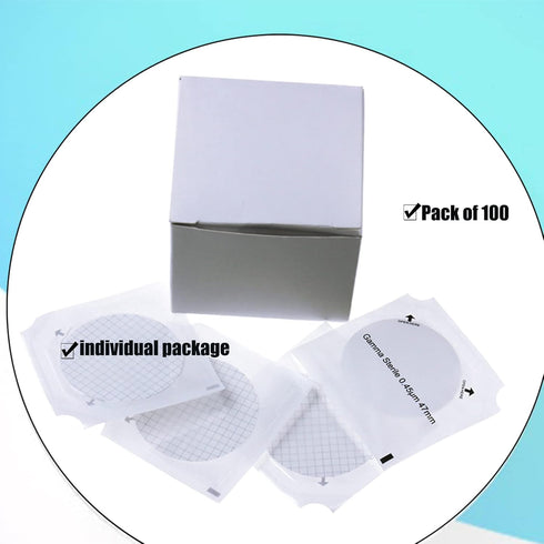 MCE Membrane Filter, ALWSCI Sterile Gridded Membrane Filter, Diameter: 47 mm, Pore: 0.45 Micron, Pack of 100