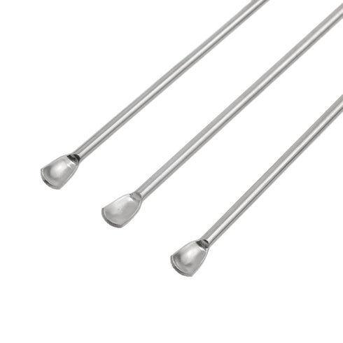 1Set Stainless Steel Micro Lab Spatula Sampling Scoop - Laboratory Supplies Pack of 5