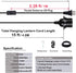 2-Pack 15 E26 E27 HESSION Feet Plug in Pendant Light, Black Extension Hanging Lantern Cord Cable with in-Line On/Off