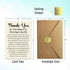 ATTLVV Thank You Card, Appreciation Card, Thank You Gift with Kraft Envelope and Gold Seal Sticker