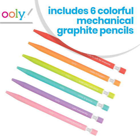 Ooly Noted Graphite Mechanical Pencils, Set of 6