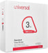 Universal 20748 White Slant-Ring Economy View Binder, 3-Inch Capacity