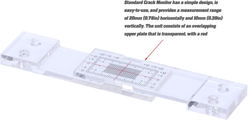 Crack Monitoring Record, Standard Tell-Tale Crack Monitor for Standard and Corner Tell-Tale (1PCS)