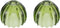 Baluue Pumpkin Glass Lampshade 2 Pack 4.72x4.72x8.26In Clear Handcrafted Even Light Distribution