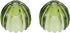Baluue Pumpkin Glass Lampshade 2 Pack 4.72x4.72x8.26In Clear Handcrafted Even Light Distribution