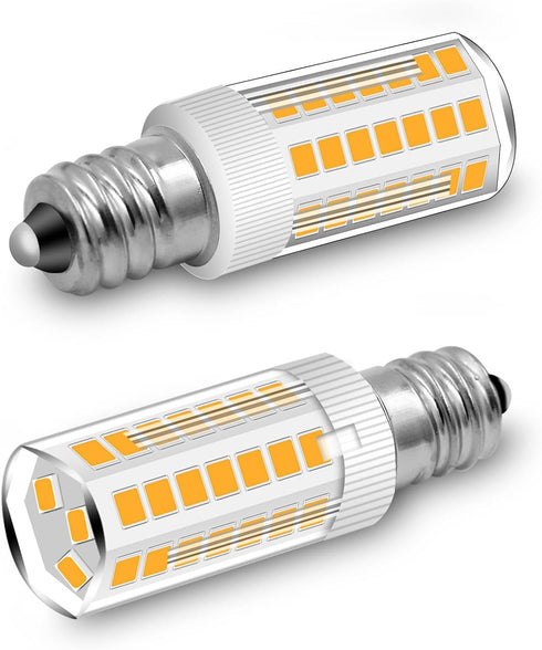 E12 Bulb 3W 25W C7 Bulbs 120V 3000K 5 Pack LED Equivalent to Replacement Frosted Type B Candelabra Base Warm White