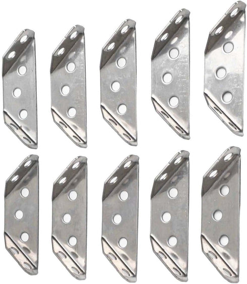 Generic Sets, 90 60 mm 1.6 mm 10-Pack Bracket Stainless Steel Corner Degree Right Angle Brackets L Bracket Firmware
