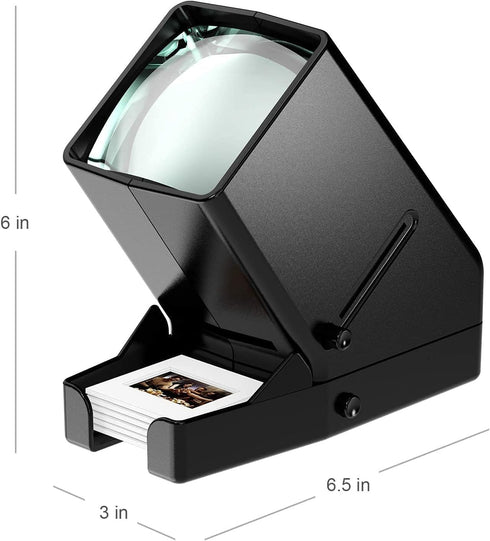 DIGITNOW!35mm 3X 35mm Negatives(4AA Slide and Film Viewer, Magnification LED Lighted Illuminated Viewing,USB
