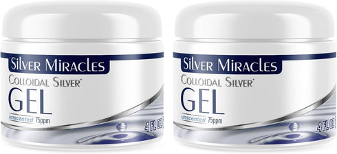 4 Oz Pack Silver Miracles Colloidal Silver Gel - Nano Silver Gel Wound Care - Healing Ointment for Burns & Irritated