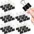 Medium Binder Clips, 144 Pack, 1-1/4 Inch, Standard 32mm, Black, Capacity 0.6 Inch, Office Supplies