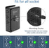 Nikleb Multiple Plug Outlet Extender, Surge Protector with 12 Outlets, 4 USB Ports, Phone Holder, Low Profile