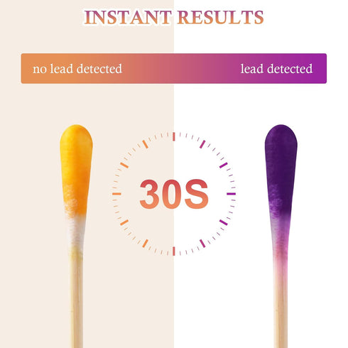 30 (60 Dirvin Lead Test Kit, Results in Seconds, Home Use Lead Paint Test Kit Suitable for All Painted Surfaces-Metal