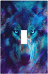 haigof Mystic Wolf Light Switch Cover Wall Plate 1 Gang Single Plates Print