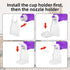 BOXOB 2pcs Nozzle Liquid Laundry Detergent Dispenser, Plastic Laundry Soap Drip Detergent Cup Holder Fabric Softener