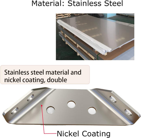 Aufuga Bracket,20 (20) Universal Stainless Steel Furniture Corner Connector Heavy Duty Corner Pcs Angle Brackets