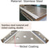 Universal Stainless Steel Corner Connector, 8Pcs Heavy Duty Bracket, Silver Metal Corner Braces for Wood with Screws