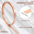 BENECREAT 6.5FT Copper Sheet Roll, 0.4" Width 18 Ga, Pure Copper Strip for DIY Projects, Unplated Metal Foil