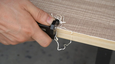 Woodworking Veneer Edge Trimmer, R1+R2 Chamfer Plane, Edge Banding Cutter, Manual Planer Blade for Wood