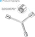 Y-Shaped 3 Way Socket Wrench, 10mm 12mm 14mm, 3-inch Length, CR-V Y-Type Hex Spanner Repair Tool