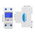 Electric Energy Meter, 5-32A 110-230V AC Multi Function Watt Hour Meter with LCD Display, DIN Rail Mount
