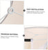 HAKIDZEL Round Replacement Lamp Shade for Floor Lamp Black-edged Cloth Cover with Top and Bottom for Bedroom and Home