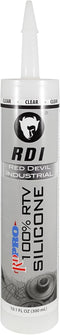 Red Devil 08260I RD PRO Industrial Grade RTV 100% Silicone Sealant, 10.1 oz Tube, Clear, 1-Pack