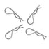 20Pcs R Clips Retaining Cotter Pins - Heavy Duty Zinc Plated Hairpin Assortment Kit for Hitch Pin Lock Systems