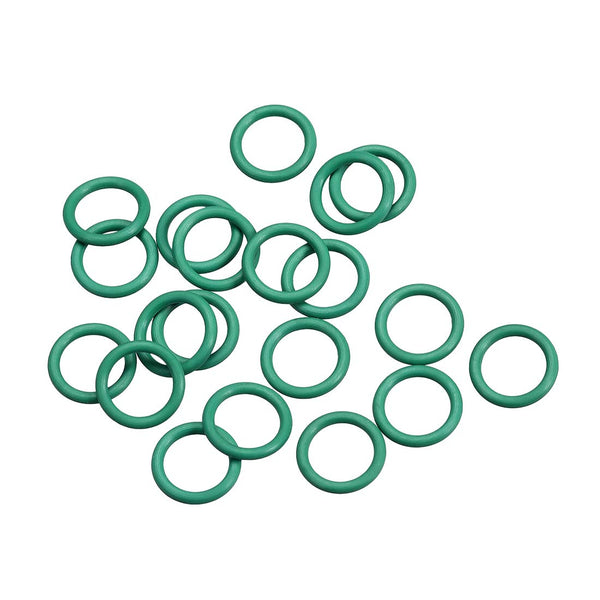 uxcell Fluorine Rubber O-Rings, Green, Pack of 20, 11mm OD, 8mm ID, 1.5mm Width FKM Seal Gasket