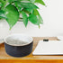 Ceramic Paper Clip Holder, Black Paperclip Dispenser for Desk Organizer