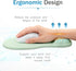 JSD Gel Mouse Pad with Wrist Support, 10.00×9.25×1.3 inches, 1 Pack, Green