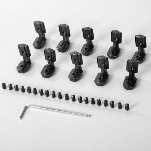 10PCS 4040 Corner Bracket L-Shape Connector for 4040 Aluminum Extrusion Accessories (Black)