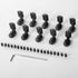 10PCS 4040 Corner Bracket L-Shape Connector for 4040 Aluminum Extrusion Accessories (Black)