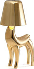 WAJIAWAQIAO Deer Cordless Table Lamp, Touch Control Bedside Night Light with 3 Colors