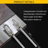 Carbide Burr Set, 10Pcs Compatible with Dremel Rotary Tool, Die Grinder Bits with 1/8" Shank for Metal Grinding,