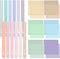 Yinder Bible Highlighters 12 Pcs, No Bleed Pastel Colors, 6 Pack 300 Sheets Cream Colors Transparent Sticky Notes 3 x 3
