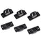 PNGKNYOCN IEC320 C8 2-Pin Male Plug Power Socket Connector, AC 250V 2.5A Screw Mount Adapter (6-Pack)