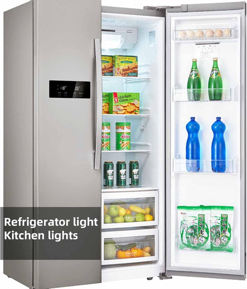 DAPSHU LED AC 100-265v 3.5w Replacement Refrigerator Light Bulb KEI D34l Daylight White 6000K E26 40W Halogen Equivalent 500Lm T10 Corn Medium Screw Base Bulbs Pack of 1 by DAPSHU