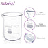 Upgrated 10ml Beaker Set, 12pcs Low Form Glass Beakers, 3.3 Boro with Printed Graduation