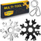 Stocking Stuffers for Men - Multi Tool 2 Pack, 18 in 1 Snowflake Hand Tools, Portable for Outdoors