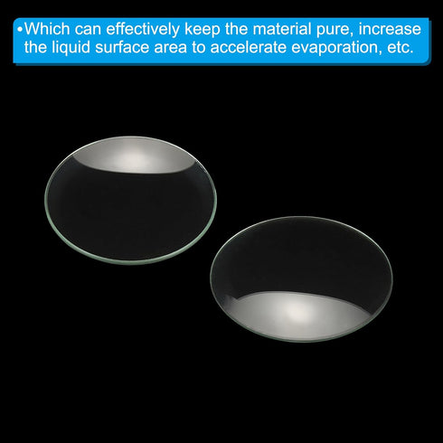 PATIKIL 60mm Diameter Watch Glass, 10 Pack Beaker Cover with Smooth Edges for Laboratory