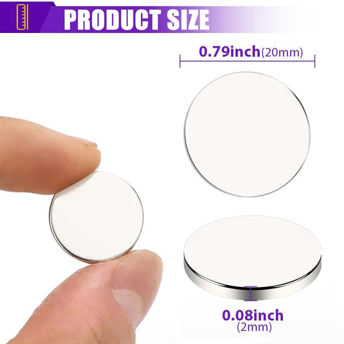 30 0.78x0.18in MIKEDE Neodymium Magnets, PCS Strong Fridge Magnets Heavy Duty for Carft, Epoxy Coating Rare Earth Small