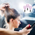 NOWHYX 3 Pcs Barber Salon Face Shield,Plastic Hairdressing Shield with Sponge Handle Reusable Hairspray Protector