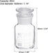 PATIKIL 60mL Reagent Media Bottle, 1Pcs Round 3.3 Borosilicate Glass Graduated Storage Bottle with Clear Cap for Chemistry Lab Universities Home, Clear by PATIKIL