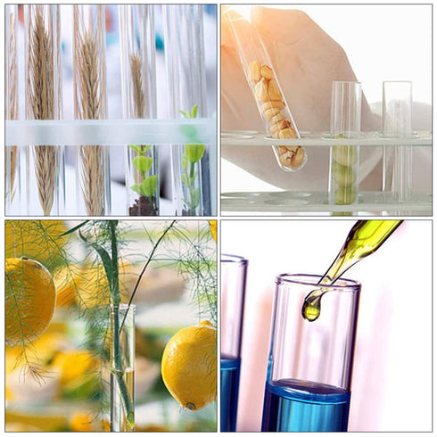 iplusmile 15pcs 25ml Clear Borosilicate Glass Test Tubes with Cork Stoppers for Scientific Experiments, Party