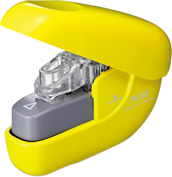 PLUS SL-106NB Needle Free Stapler, Paper Clinch, Yellow