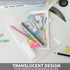 Plastic Envelope, Clear Poly Envelope with Pocket, 36 Pack, A5 Size Document Pouch Organizer with Closure
