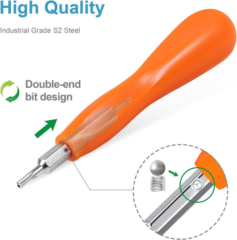 JSAZCKC Reset T6 T15 Doorbell Screwdriver Replacement for WiFi Password and Battery Change, Torx Bit Screwdriver
