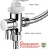 WEIDMAX Handheld Toilet Bidet Sprayer for Toilet-Adjustable Water Pressure Control with Bidet Hose for Feminine Wash